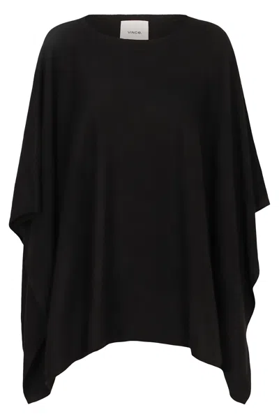 Vince Funnel Neck Knit Cashmere Poncho