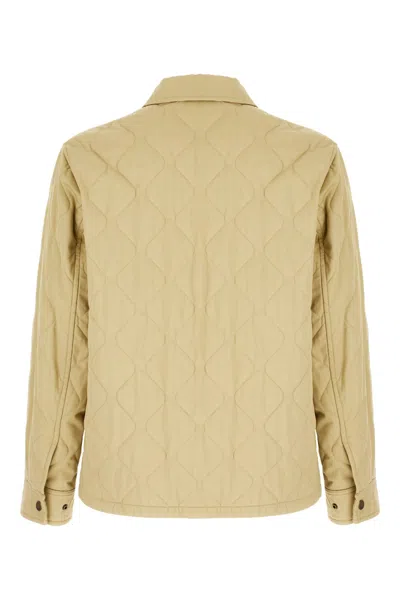 Burberry Collared Quilted Jacket Front Pocket