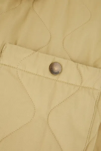 Burberry Collared Quilted Jacket Front Pocket