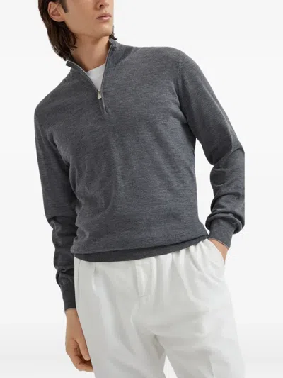 Brunello Cucinelli Sweater With Half Zipper