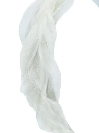 Mimi Tutu Braided Tulle Headband In White
