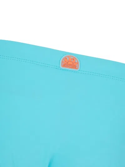 Sundek Drawstring Swimming Trunks In Blue