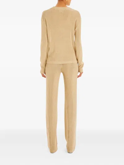 Ser.o.ya Sheldon Metallic-knit Trousers