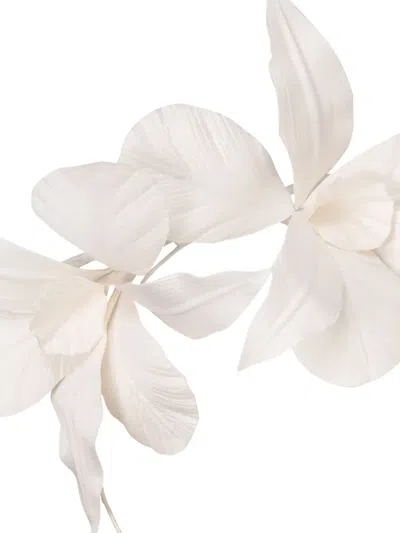 Jennifer Behr Floral-motif Headband In White