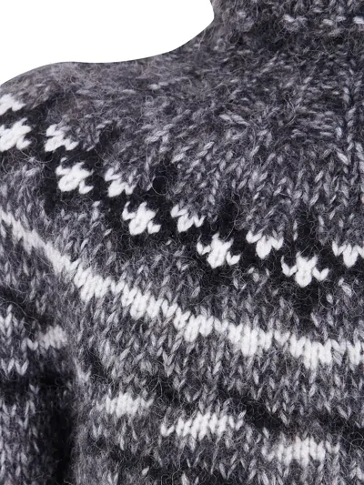 P.a.r.o.s.h Moline Turtle Neck Sweater In Gray