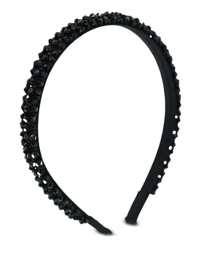 Mimi Tutu Gemstone-embellished Headband In Black