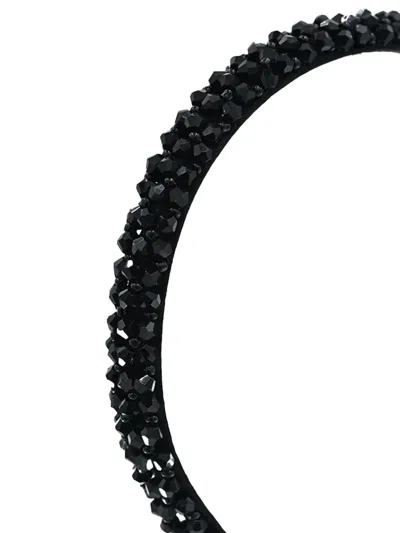 Mimi Tutu Gemstone-embellished Headband In Black