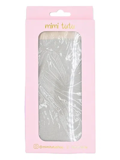 Mimi Tutu Beige Sparkled Cotton Tights In Gray