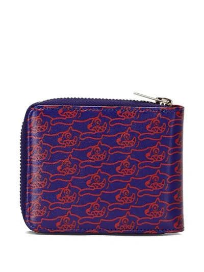 Icecream Running Dog Wallet In Blue