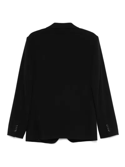 Giorgio Armani Single-breasted Blazer In Black