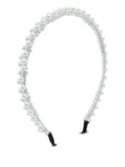 Mimi Tutu Pearl-embellished Headband In White
