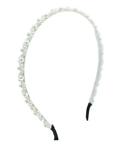 Mimi Tutu Pearl-embellished Headband In White