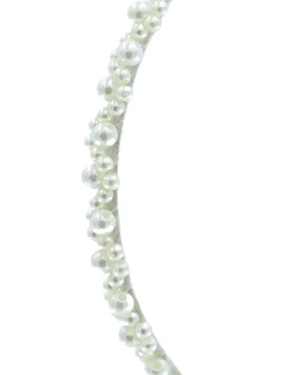 Mimi Tutu Pearl-embellished Headband In White