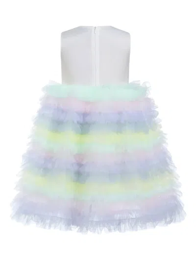Mimi Tutu Ruffle Tiered Pom Dress In Blue