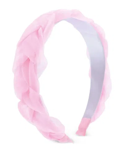 Mimi Tutu Braided Tulle Headband In Pink