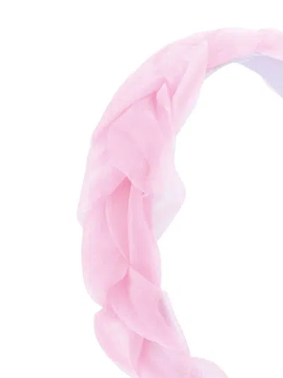 Mimi Tutu Braided Tulle Headband In Pink
