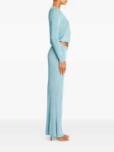 Ser.o.ya Harmony Metallic-knit Maxi Skirt