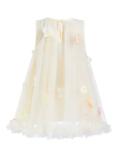 Mimi Tutu Tulle Layered Floral Dress In White