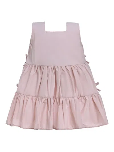 Mimi Tutu Tiered Ribbon Sleeveless Dress In Pink