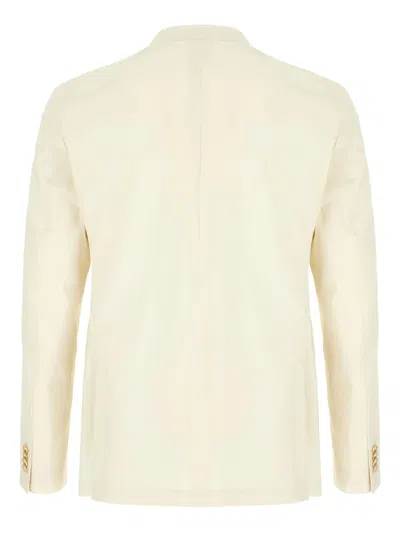 Corneliani Single-breasted Blazer In White