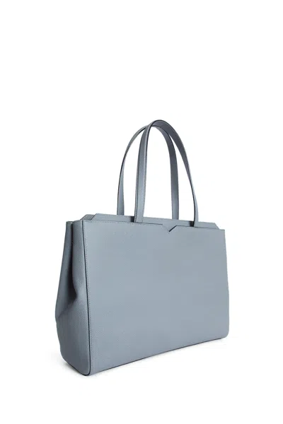 Valextra Unisex Grey Tote Bags
