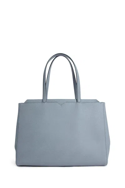 Valextra Unisex Grey Tote Bags