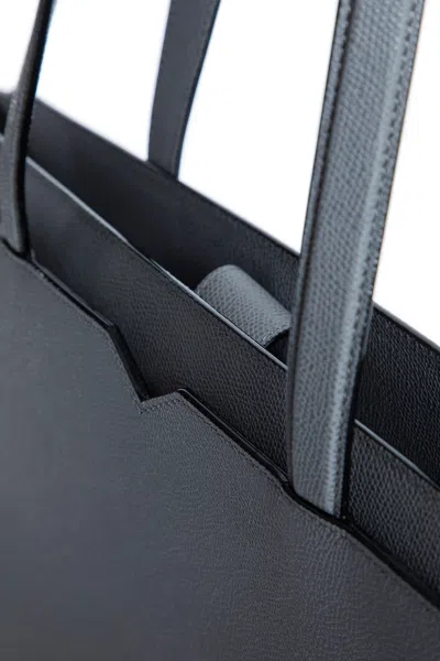 Valextra Unisex Grey Tote Bags