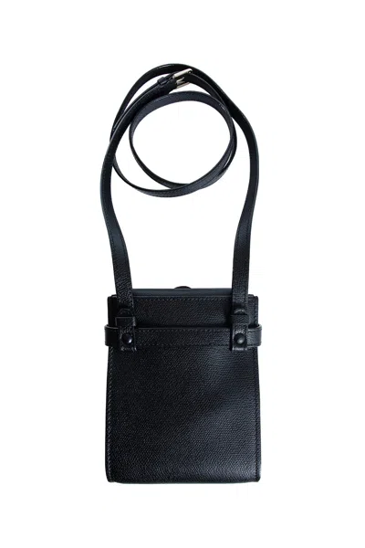 Valextra Woman Black Crossbody Bags