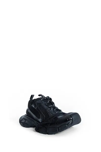 Balenciaga Black Mesh And Polyurethane 3xl Sneakers In Black