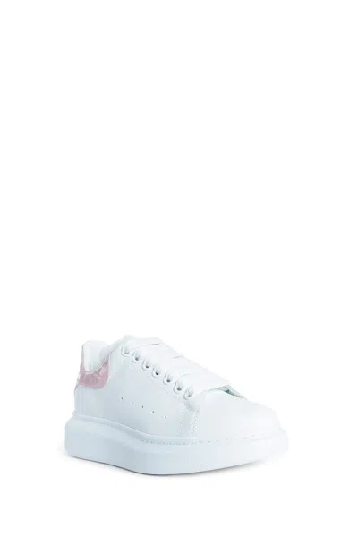 Alexander Mcqueen Iconic Oversized Leather Sneakers In White