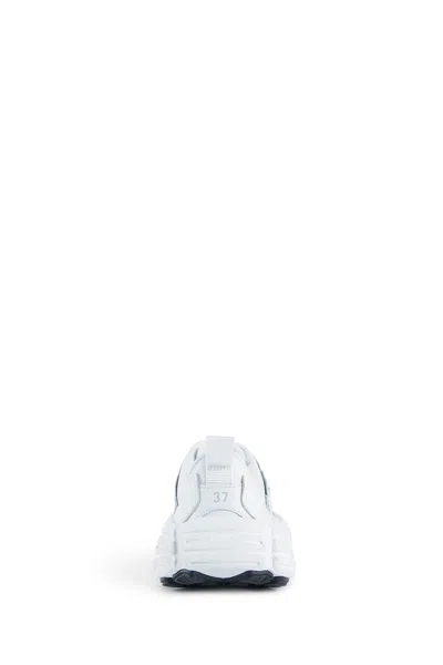 Balenciaga White Sneakers With Black Accents In White