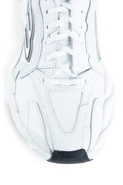 Balenciaga White Sneakers With Black Accents In White