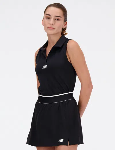 New Balance Women's Collared Tournament Tank In Black
