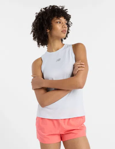 New Balance Women's Jacquard Slim Tank In Blue