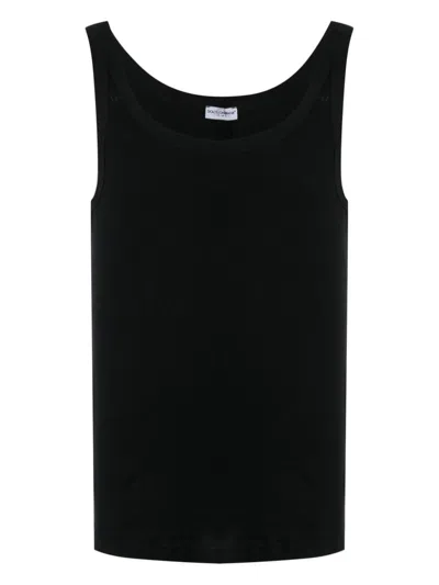 Dolce & Gabbana Men's Cotton Tank Top In Black