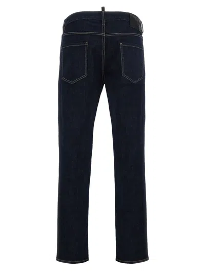 Dsquared2 Men Cool Guy Jeans With Contrasting Stitching In Blue