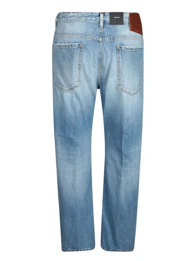 Dsquared2 Light Blue Denim Trousers With Classic Five-pocket Design