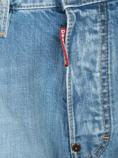 Dsquared2 Light Blue Denim Trousers With Classic Five-pocket Design