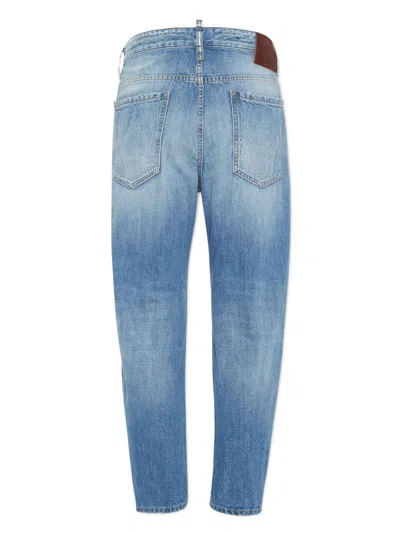 Dsquared2 Light Blue Denim Trousers With Classic Five-pocket Design