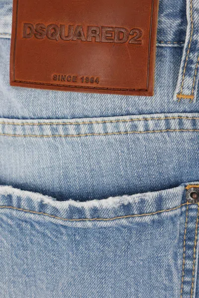 Dsquared2 Light Blue Denim Trousers With Classic Five-pocket Design