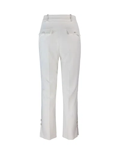Elisabetta Franchi Ivory Smoking Trouser In White