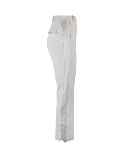 Elisabetta Franchi Ivory Smoking Trouser In White