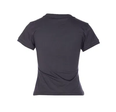 Ganni T Shirt With Black Cotton Poodle Graphic In Black