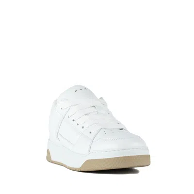 Hogan Lace-up Rubber Sole Sneakers With Perforated Toe Box In White