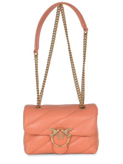 Pinko Love Puff Mini Bag In Orange