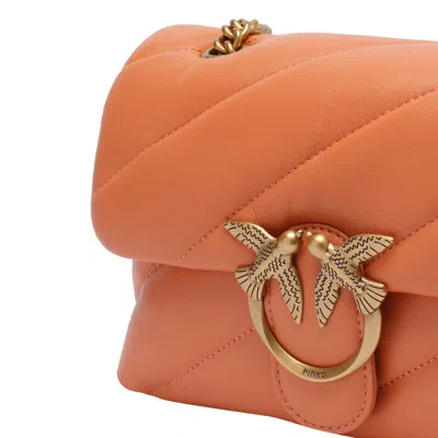 Pinko Love Puff Mini Bag In Orange