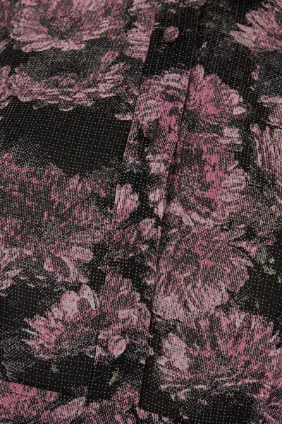Tory Burch Pleated Floral-print Silk Midi Shirt Dress