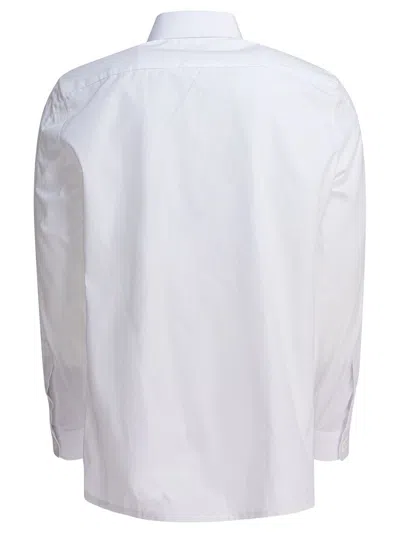 Givenchy Classic Fit Shirt With Logo Print Clothing In White