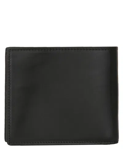 Saint Laurent Monogram Leather Wallet In Black
