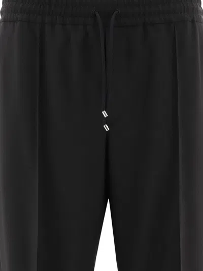 Valentino Garavani Wool Joggers In Black
